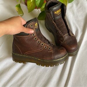 Dr. Martens steel toe boot